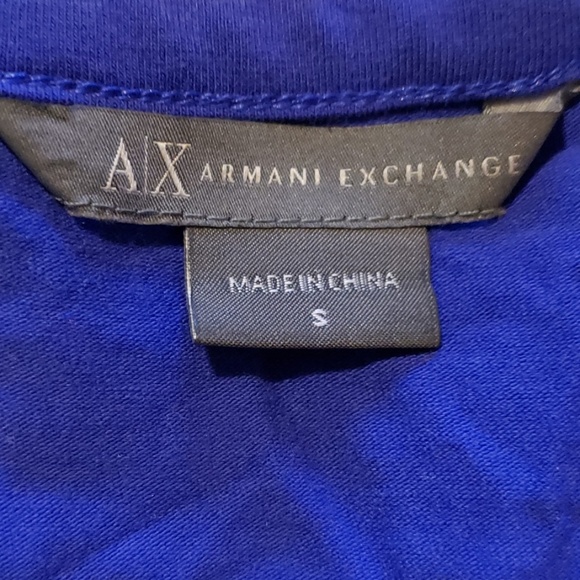 AX Deep Blue/Purple Fitted Keyhole Top - Picture 4 of 4